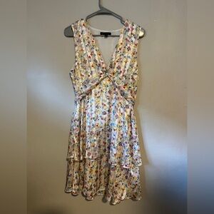 Banana Republic Floral Twist-Front Midi Dress